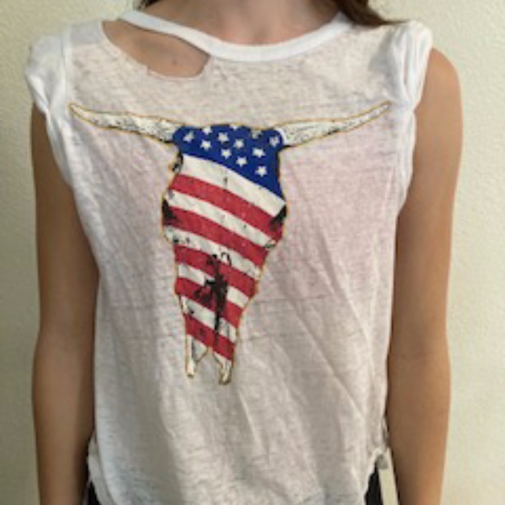 Chaser Tank Steer Skull Size Small